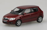 Fabia II - official Skoda Auto,a.s. licenced diecast 1/43 model - FLAMENCO RED