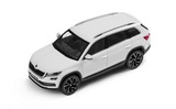 Kodiaq - 1/43 metal diecast model - official Skoda Auto,a.s. product - MOON WHITE (S9R)