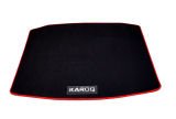 für Karoq 4x2 - Bodenmatte für den Kofferraum in höchster Qualität (PA) - ROT