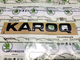 Emblema trasero original Skoda Auto,a.s. 'KAROQ' - MONTE CARLO versión negro