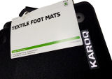for Karoq - original Skoda Auto,a.s. textile floor mats PRESTIGE with logo - LHD