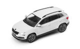 Karoq - 1/43 metallic diecast model - official Skoda Auto,a.s. product - MOON WHITE (S9R)