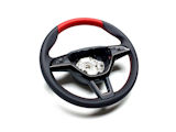 SALE - original Skoda real leather steering wheel Multifunctional - RED