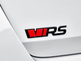 Emblema original del maletero trasero del Skoda 2020 Octavia IV RS VRS - NEGRO