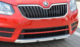 Yeti facelift CITY 14+ OEM Skoda front bumper center lid cover - RED LINE