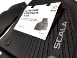 Scala - FRONT floor mats RUBBER (heavy duty), original Skoda Auto,a.s. product - LHD