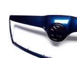 for Octavia II Facelift 09-13 -grille frame painted in LAVA BLUE (W5Q)+original Skoda MONTE CARLO em