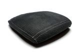 Octavia III - genuine black perforated ALCANTARA jumbo box cover - WHITE weave