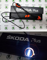 2023 Skoda Collection - Câble de chargement 3in1 - LOGO ÉCLAIRÉ - USB-C