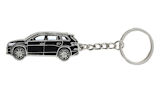 for Kodiaq - massive metal car keychain C-R-I - BLACK