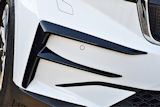 para Enyaq - marcos de parachoques delantero negro brillante con aspecto RS