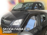 for Fabia Combi II 08-10 - FRONT/REAR windows wind/rain deflector set