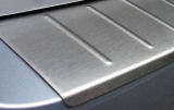 Fabia III hatchback - massive stainless steel rear bumper protective panel V2 - RS6 MATT version