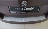 for Fabia III Combi - rear bumper protective panel from Martinek Auto - NEW DESIGN VV - ALU LOOK