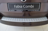 para Fabia III Combi - panel protector del parachoques trasero de Martinek Auto - PLATA METALICO (ALU LOOK)