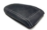 Fabia IV - genuine black perforated ALCANTARA jumbo box cover - WHITE weave