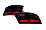 for Karoq - original Martinek auto exhaust-like spoilers - RS230 GLOSSY BLACK - GLOWING RED