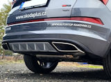 for Kodiaq RS Facelift 2021+ rear bumper central diffusor Martinek Auto - V3 - ALU LOOK
