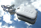 for Yeti - REAL white leather protective case for your OEM key -with BLACK stitching- for Yeti
