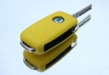 für Octavia II 04-12 - Silikonschutzhülle für Ihren OEM Schlüssel - VRS YELLOW - RS