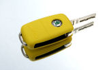 für Octavia II 04-12 - Silikonschutzhülle für Ihren OEM Schlüssel - GELB - RS FACELIFT