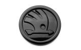Fabia II - originalt Skoda MONTE CARLO sort emblem - BAG