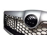for Octavia II facelift 09-13 - complete grille in HONEYCOMB design+BRILLIANT SILVER frame - Monte C