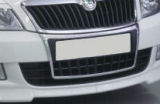 Octavia II Facelift 09-12 - stel/holder til nummerplade i krom