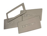 pour Octavia III - RS6 panneau de poignée de porte intérieur en acier inoxydable brossé set de 4pcs - OCTAVIA