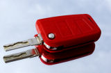 Octavia III - beskyttelsesetui i silikone til din OEM-nøgle - RED - RS