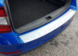 for Octavia III Combi Facelift 2017+ rear bumper protective panel - Martinek Auto - ALU LOOK