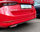 for Octavia IV - original Martinek auto exhaust-like spoilers SPORTLINE LOOK - ALU - GLOWING RED
