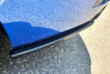 for Octavia IV RS - ABS plastic DTM rear bumper corner spoilers - CARBON look