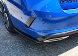 for Octavia IV RS - ABS plastic DTM rear bumper corner spoilers - GLOSSY BLACK