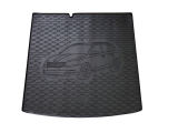 for Fabia III Combi - heavy duty rubber rear trunk cargo floor mat - with car silhouette