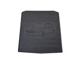 for Superb III Combi - heavy duty rubber rear trunk cargo floor mat - with car silhouette