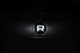 Octavia III - emblem cover R-line - Glossy Black - WHITE