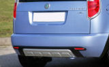 Roomster - rear bumper diffusor V3 with CAT-EYES reflectors