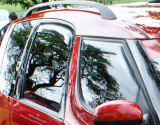 for Roomster - FRONT/REAR windows wind/rain deflector set