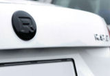 for Rapid - rear emblem cover GLOSSY BLACK
