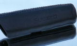 til Superb II - eksklusivt håndbremsegreb i ægte læder - sort læder + sorte syninger - SUPERB