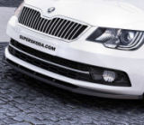 for Superb II Facelift 2013-2015 - front bumper DTM spoiler