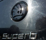 Superb II 09-13 - emblem with new 2012 logo - black MONTE CARLO edition