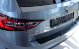 for Superb III Combi - rear bumper protective panel from Martinek Auto - GLOSSY BLACK