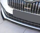 for Superb III Facelift 2020+ front bumper DTM spoiler - V1 - GLOSSY BLACK