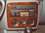 for Octavia I 96-00 - center car audio panel GRAIN WOOD - MARTINEK AUTO