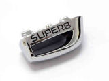for Superb III - key bottom chrome endtip RS6 style - SUPERB - V2 (for standard black keys)