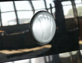 Yeti - rear emblem cover MONSTER FOOTSTEP - Silver Metallic V1