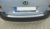 for Yeti - SILVER METALLIC rear bumper protective panel - Martinek Auto