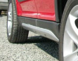 for Yeti - off road style side skirts SILVER METALLIC